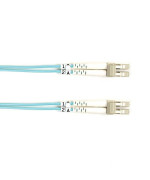Om3 50/125 Multimode Fiber Optic Patch Cable - Ofnr Pvc, Lc To Lc, Aqua, 5-M (16