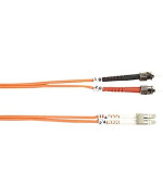 Om1 62.5/125 Multimode Fiber Optic Patch Cable - Ofnr Pvc, St To Lc, Orange, 5-M