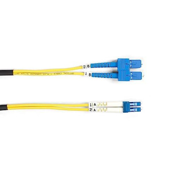 Os2 9/125 Singlemode Fiber Optic Patch Cable - Ofnr Pvc, Sc To Lc, Yellow, 1-M (