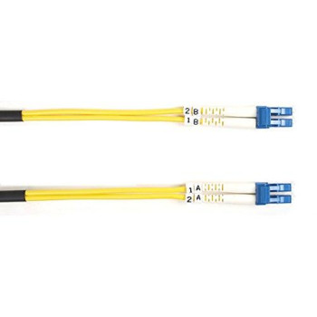 Os2 9/125 Singlemode Fiber Optic Patch Cable - Ofnr Pvc, Lc To Lc, Yellow, 5-M (