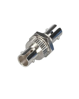 Fiber Optic Coupling - Multimode, Simplex, Bronze Sleeve, Round, St-St, Silver,