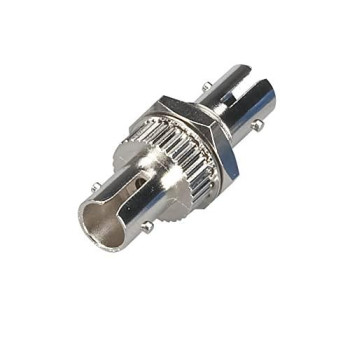 Fiber Optic Coupling - Multimode, Simplex, Bronze Sleeve, Round, St-St, Silver,