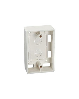 Surface Mount Box - Single Gang, Office White, Gsa, Taa