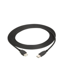 Usb 2.0 Extension Cable - Type A Male To Type A Female, Black, 3-Ft. (0.9-M)
