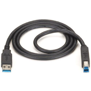 Usb 3.0 Cable - Type A Male To Type B Male, Black, 10-Ft. (3.0-M)