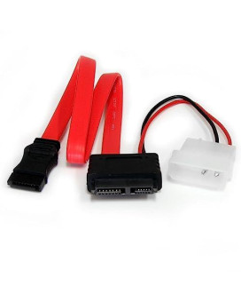 12In Slimline Sata To Sata With Lp4 Power Cable Adapter