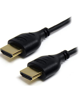 6Ft/1.8M Slim Hdmi Cable With Ethernet; 4K (3840X2160P 30Hz)/Full Hd 1080P/10.2