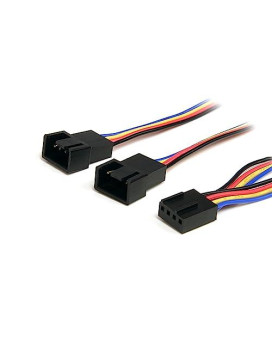 Connect Two 4-Pin (Pwm) Fans To A Single Connector On The Power Supply - 1Ft Cas