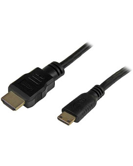 1Ft High Speed Mini Hdmi To Hdmi Cable With Ethernet; 4K (3840X2160P 30Hz)/Uhd/F