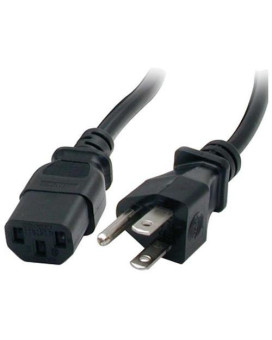 6Ft (1.8M) Universal Power Cord W/ Nema 5-15P And Iec 320 C13 Connectors; 125V A