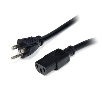 10Ft (3M) Universal Power Cord W/ Nema 5-15P And Iec 60320 C13 Connectors; 125V