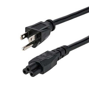 3Ft Laptop Power Cord Nema 5-15P To Iec C5 | Ac Power Cord For Most Notebooks Po