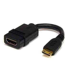 Mini Hdmi To Hdmi Adapter; 4K 30Hz/Full Hd 1080P/10.2 Gbps Bandwidth/8Ch Audio/H