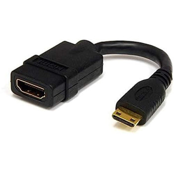 Mini Hdmi To Hdmi Adapter; 4K 30Hz/Full Hd 1080P/10.2 Gbps Bandwidth/8Ch Audio/H