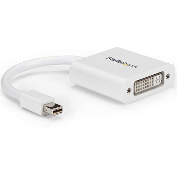 White Passive Mini Dp To Dvi-I (Digital Only Dvi-D) Single-Link Converter Suppor