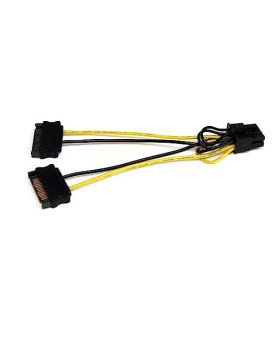 Convert Two 15-Pin Sata Power Supply Connectors To An 8-Pin Pci Express Video Ca