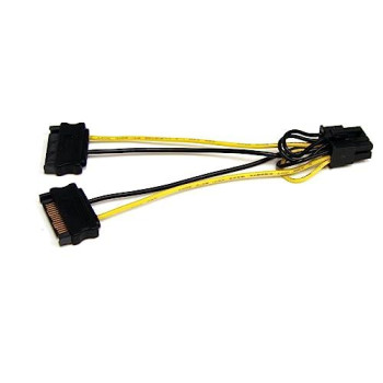 Convert Two 15-Pin Sata Power Supply Connectors To An 8-Pin Pci Express Video Ca