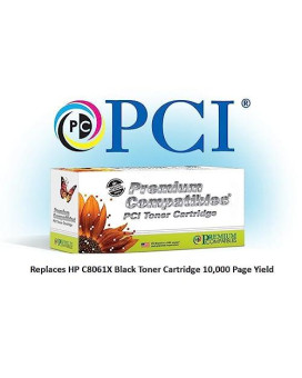 Pci Brand Reman Alt. For Hp 61X C8061Xd Xl Dual-Pack Of Black Toner Cartridges 2