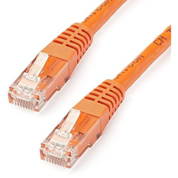 25Ft Orange Cat6 Ethernet Cable Delivers Multi Gigabit 1/2.5/5Gbps & 10Gbps Up T