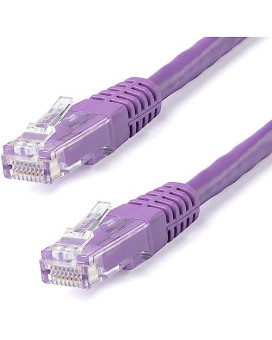 25Ft Purple Cat6 Ethernet Cable Delivers Multi Gigabit 1/2.5/5Gbps & 10Gbps Up T