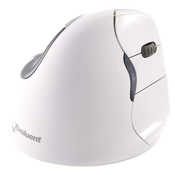 Evoluent Verticalmouse 4 Right Bluetooth - Optical - Wireless - Bluetooth - Whit