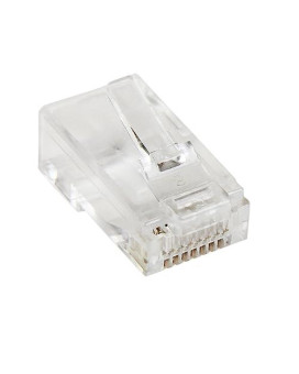 Modular Plugs For Building Solid Twisted Pair Category 5E Network Patch Cables -