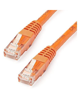 35Ft Orange Cat6 Ethernet Cable Delivers Multi Gigabit 1/2.5/5Gbps & 10Gbps Up T