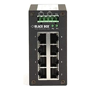 Gigabit Ethernet (1000-Mbps) Hardened Temperature Switch - (8) 10/100/1000-Mbps