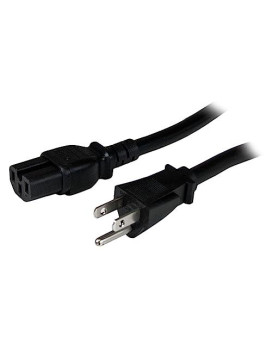 8Ft (2.4M) Universal Power Cord W/ Nema 5-15P And Iec 60320 C15 Connectors; 125V