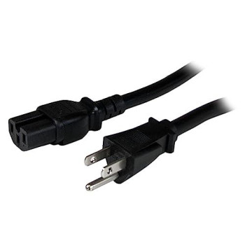 8Ft (2.4M) Universal Power Cord W/ Nema 5-15P And Iec 60320 C15 Connectors; 125V