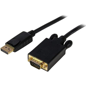 10Ft/3M Active Displayport To Vga Cable Hbr2 | 2048X1280/1080P 60Hz | Edid/Ddc -