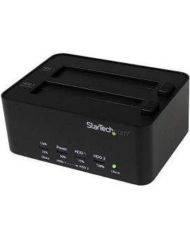 2-Bay Standalone Hard Drive Duplicator And Drive Eraser For 2.5/3.5In Sata I/Ii/