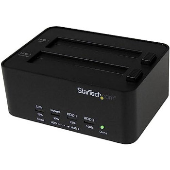 2-Bay Standalone Hard Drive Duplicator And Drive Eraser For 2.5/3.5In Sata I/Ii/