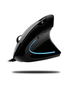 Adesso Vertical Illuminated Ergonomic Usb Mouse , Contour Shape With Handshake