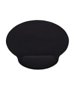 Wrist-Rest Black Mouse Pad