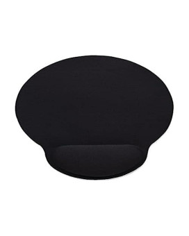 Wrist-Rest Black Mouse Pad