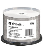 Dvd+R Dl 8.5Gb 8X, White Wide Thermal Printable, 50Pk Spindle (Everest, Teac Com