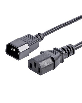 Ac Power Cord 6Ft (1.8M) 18Awg Power Supply Extension Cable Iec 320 C14 To Iec 3