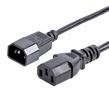 Ac Power Cord 6Ft (1.8M) 18Awg Power Supply Extension Cable Iec 320 C14 To Iec 3