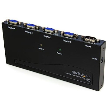 Split A Single High Resolution Vga Video Signal To 4 Monitors Or Projectors - Vg