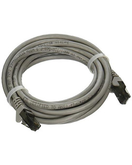 10Ft Cat6 Snagless Patch Cable, Utp, Gray Pvc Jacket, 23Awg, 50 Micron, Gold Pla