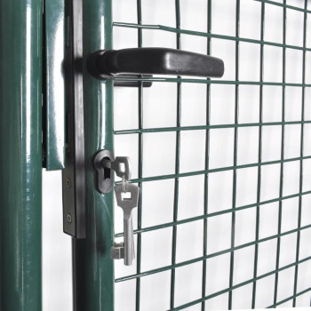 Vidaxl Single Door Fence Gate Powder-Coated Steel