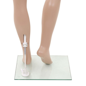 Vidaxl Sexy Female Mannequin With Glass Base Beige 70.9