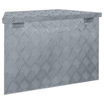 Vidaxl Aluminum Box 27.6X9.4X16.5 Trapezoid Silver