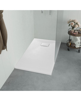 Vidaxl Shower Base Tray Smc White 39.4X31.5