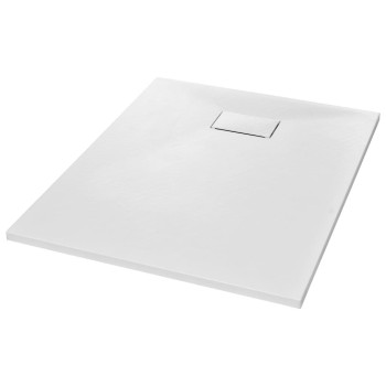 Vidaxl Shower Base Tray Smc White 39.4X31.5