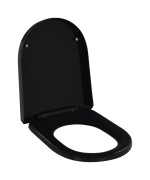 Vidaxl Soft-Close Toilet Seat With Quick-Release Design Black