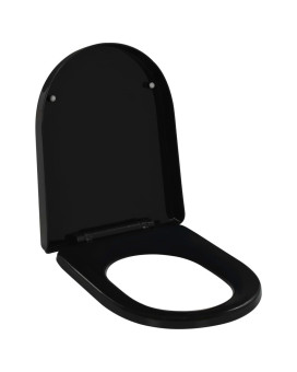 Vidaxl Soft-Close Toilet Seat With Quick-Release Design Black