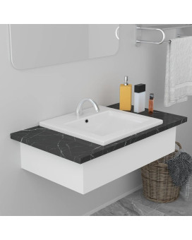 Vidaxl Built-In Basin 16.5X15.4X7.1 Ceramic White