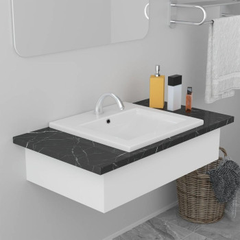 Vidaxl Built-In Basin 16.5X15.4X7.1 Ceramic White